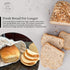 Set Reusable Linen Bread Bags with Bowl Cover - Homemade Bread Storage & Proofing Cover