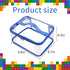 3 Packs Clear Toy Storage Bags- 9.4 x 6.7 x 4.3 Inch Transparent PVC Toy Organizing Bags with Zipper- Waterproof Toy Storage Organizer Pouch for Building Blocks, Small Toys (Blue) by codree