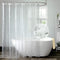 AooHome 3D Stone Shorter Shower Curtain, 72 Wx66 L inch, Water Repellent, Semi Transparent with Bottom Magnets