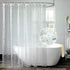 AooHome 3D Stone Shorter Shower Curtain, 72 Wx66 L inch, Water Repellent, Semi Transparent with Bottom Magnets
