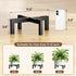 3.6 bussdis Plant Stand Holder Single Plant Riser For Indoor Outdoor Flower Pot Stand Tall IN Metal Black