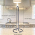 Creative Home Heavy Duty Metal Paper Towel Holder, Standing Roll Dispenser for Kitchen, Black
