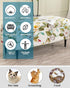 Bands,M,02 CRFATOP Printed Rectangle Ottoman Stool Cover Stretch Folding Storage Footstool Bench Slipcovers Upholstered