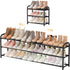 ENJOYBASICS Expandable Shoe Rack, 46.5'' Wide - 20 Pairs Adjustable Shoe Organizer
