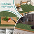 Shelf Liners for Kitchen Cabinets 17.5in x 20FT, Non-Adhesive Strong Non-Slip Thickened Gold Green Geometric Drawer