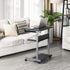 Topeakmart Mobile Compact Computer Desk Cart for Small Spaces, Work Workstation, Writing Desk Table with Drawers