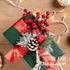 8 Branches/32 HOHOTIME Christmas Holly Berry Stem Ornaments, Large Small Branches Artificial Berry Stem, Removable