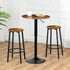 Set 2 BF03BY01 HOOBRO Bar Stools, of Bar Chairs, Kitchen Round Height Stools with Footrest, Breakfast Bar Stools