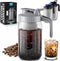 Zulay Premium Cold Brew Coffee Maker - 32oz Mason Jar Pitcher - Extra-Thick Glass & Stainless Steel Filter - Leak-Proof