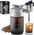 Zulay Premium Cold Brew Coffee Maker - 32oz Mason Jar Pitcher - Extra-Thick Glass & Stainless Steel Filter - Leak-Proof