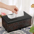 Sumnacon Rectangular Leather Tissue Box Cover – Stylish PU Tissue Box Holder with Magnetic Bottom for Home and Office