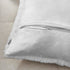 NordECO HOME Luxury Soft Faux Fur Fleece Cushion Cover - 12" x 20" Inch, White, 2 Pack (No Pillow Insert)