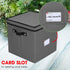 Primode Holiday Ornament Storage Chest, Holds Up to 64 Ornaments with 4 Trays and Dividers - Gray.
