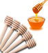 25 Pcs Honey Sticks Dipper, 3 Inch Mini Wooden Honeycomb Stick, Small Honey Spoons for Honey Jar Dispense