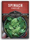 Viroflay Spinach Seeds for Planting Giant Heirloom Variety with Tender Sweet 10"