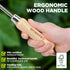 WORKPRO Dandelion Weeder Puller Tool with Wood Handle, Stainless Steel Garden Weed Remover Tool