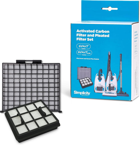 Simplicity Vacuums Vacuum Filter Replacement for Scout and Scout Plus, Set of 2 HEPA Media Filters