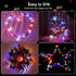 1 Pack 16.4ft 50 Ariceleo Battery Operated String Lights with Timer, Multi Color with Synchronized Twinkle Mode, Fairy