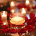 HYOOLA Premium Ivory Floating Candles, 1.75 Inch, 20 Pack, European Made