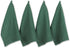 DII Basic Terry Collection Windowpane Dishtowel Set, 16x26, Dark Green, 4 Piece