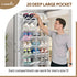 30 Closet 10 71") MISSLO Pairs Over the Door Shoe Organizer Breathable Mesh Hanging Shoe Rack for Storage with Wide