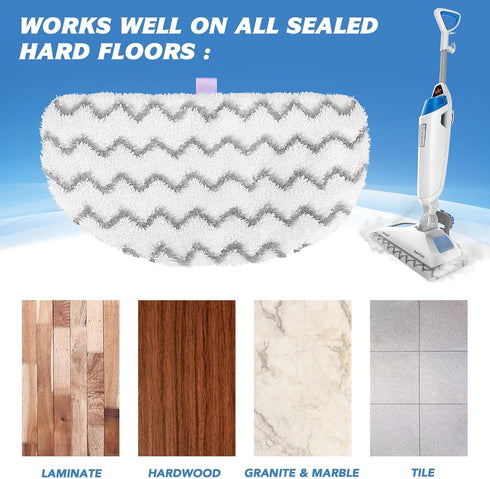 4 Pack 1940, 1806, 1544, 1440 PowerFresh Replacement Steam Mop Pads Compatible with Bissell PowerFresh Steam Mop, Fits