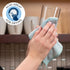 12 12 6PK 3X 3X S&T INC. Dish Cloths for Washing Dishes, Microfiber Cleaning Cloth for Home, Blue/Plaid, in. x in.