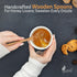 6 6 Inch Set INTAJ PCS Small Wooden Spoons, Honey Spoons for Tea, Hardwood Wooden Honey Teaspoon for Coffee, Little