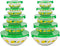 Classic Cuisine Glass Bowls Set with Lids - Mixing Bowls for Storage, Meal Prep, Mixing, and Serving Multiple Sizes