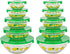 Classic Cuisine Glass Bowls Set with Lids - Mixing Bowls for Storage, Meal Prep, Mixing, and Serving Multiple Sizes