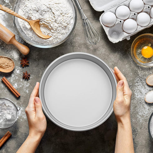LAST CONFECTION 6" x 2" Aluminum Round Cake Pan, Professional Bakeware