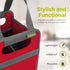 4 Meori Collapsible Drink Tote Bag, Bottle Bag, Tear-Resistant Reusable Drink Carrier, Foldable Portable Carrier, Gift