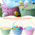 3 Decorations,10.25"X11"(Blue, JOYIN Pcs Easter Bamboo Baskets, Round Woven Goodie Basket with Handle, Empty Candy Toys