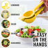 Zulay Kitchen Metal Lemon Squeezer - Handheld Citrus Juicer for Extracting the Most Juice Possible
