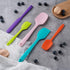 Silicone Spatula Set, 5 Piece Food Grade Rubber Spatulas for Baking, Cooking, and Mixing, Multicolor