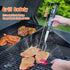 80-09 Digital Meat Instant Read Thermometer - Kitchen Probe with LED Screen and Ready Alarm for Grilling, Barbecue