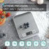 Digital Kitchen Scale - Food Scale for Meat Baking Weight, Up to 11 lb (1g-5KG), Silver Stainless Steel with LCD Display
