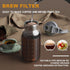 Cold Brew Coffee Maker Jar - 64oz Thick Glass Mason Pitcher with Spout Lid, Handle & Stainless Steel Filter