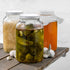 2 Pack 1 Gallon Glass Jar With Lid - Large Airtight Metal Lids, BPA-Free, Wide Mouth Sun Tea Jar for Storage