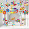 46 Pieces Art Painting Party Decoration, Hanging Swirls Ceiling Decor for Kids Birthday Graffiti Party Supplies