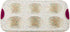 Trudeau Structure White Confetti Reinforced 6 Cup Jumbo Muffin Pan Silicone Bakeware
