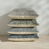 Purewish Pack 2 24x24 of Neutral Euro Sham Covers Boho Textured Dots Stripe Chenille Large Square Decorative Throw