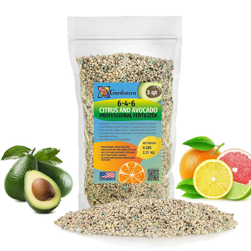 6-4-6 Avocado Citrus Tree Plant Food for Outdoor/Indoor Gardening | Quick-Release Nitrogen