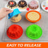 Webake Silicone Mini Bunt Cake Molds 4 Inch Fluted Tube Cake Pan, 8 Pack Non-stick Baking Cups Reusable Muffin Donut Pan