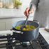GreenPan Silicone Ladle, Heat-Resistant Soup Mixing Stirring Utensil, Flexible Rubber for Nonstick Cookware