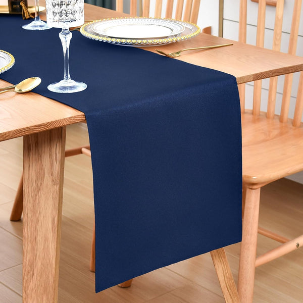 Farmhouse Navy Blue Table Runner Dining Table Runners 60 Inches Long Coffee