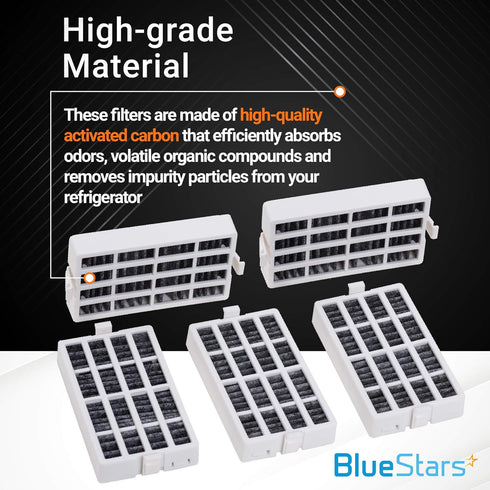 BlueStars W10311524 Fresh Flow Air Filter, Replacement Refrigerator Air Filter Compatible with Whirlpool, Pack of 12