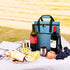 Tirrinia Insulated Wine Gift Carrier - 3 Bottle Travel Padded Cooler Tote Bag with Handle, Blue