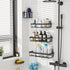 Moforoco Adhesive Shower Caddy Organizer Shelves Rack - 5 Pack Corner Bathroom Storage, Home & Kitchen Decor for RV