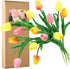 FiveSeasonStuff 15 Stems Real Touch Artificial Tulips, Lifelike Faux Flowers for Home, Weddings, Gifts & Spring Décor